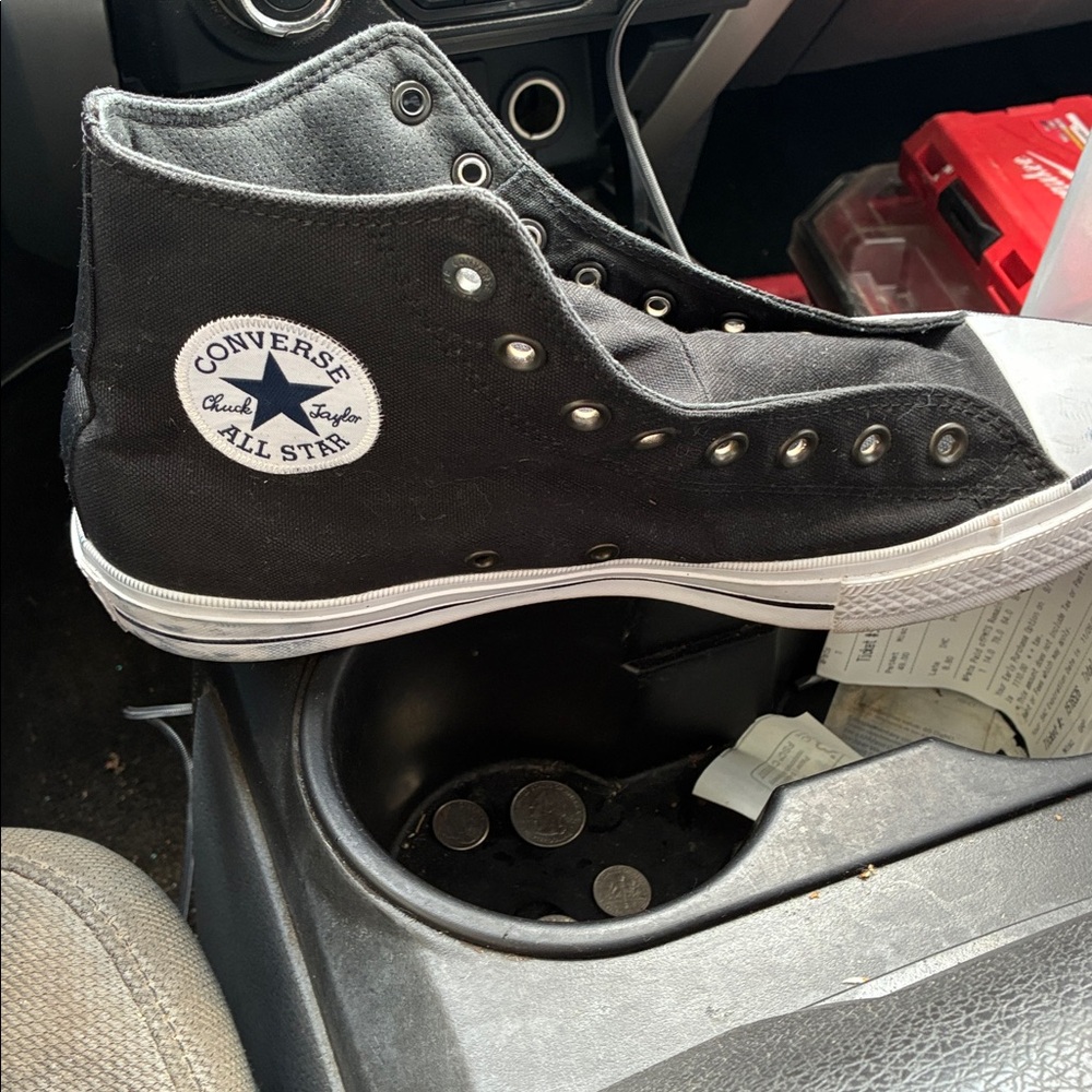 Converse Black and White High-Top Sneakers